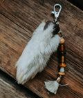 Rabbit Foot Keychain - Beaded